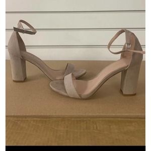 Madden Girl Nude Beige Heels Womens Size 9